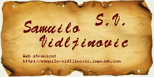Samuilo Vidljinović vizit kartica